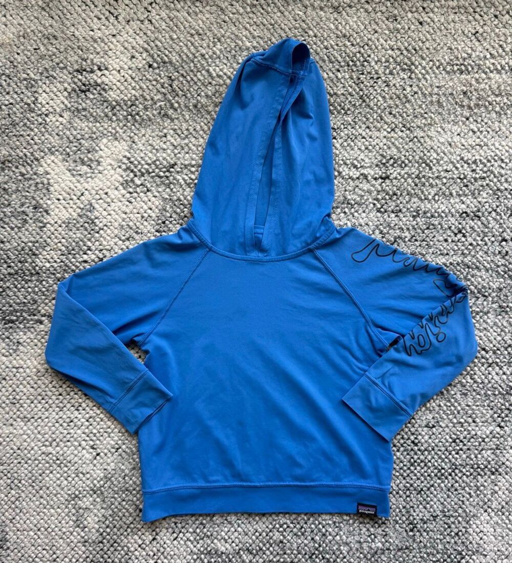Patagonia Boys 4T Capilene Cool Hooded UPF Swim Rash Guard Shirt